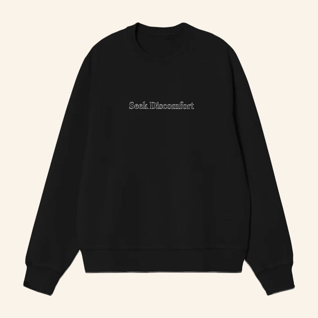 Seek Discomfort Merch Seeker Sweatshirt Gift For Father - Lilybirchmarket