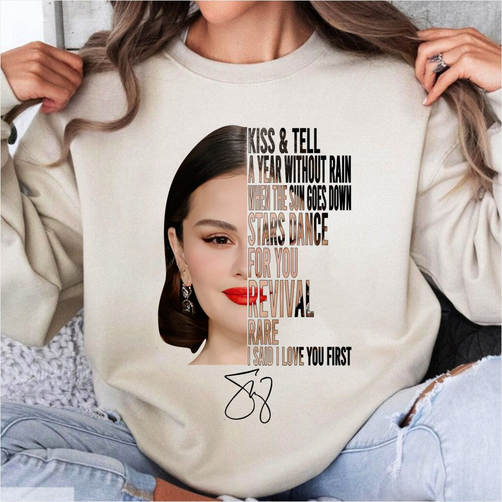 Selena Gomez Sweatshirt For Fans Gifts For Sister Merch Apparel - Lilybirchmarket
