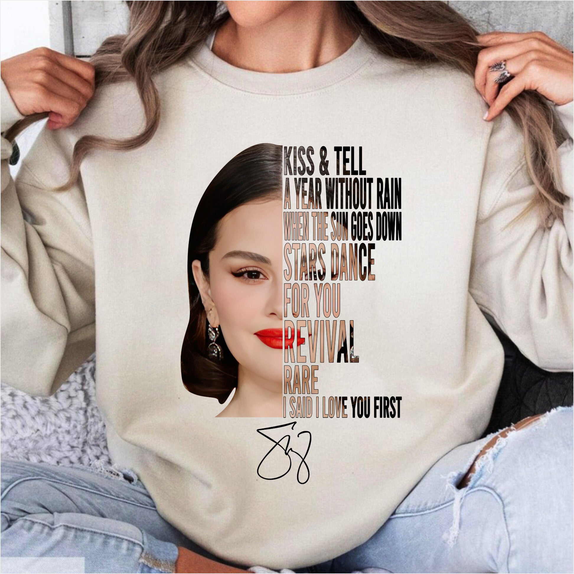 Selena Gomez Sweatshirt For Fans Gifts For Sister Merch Apparel - Lilybirchmarket