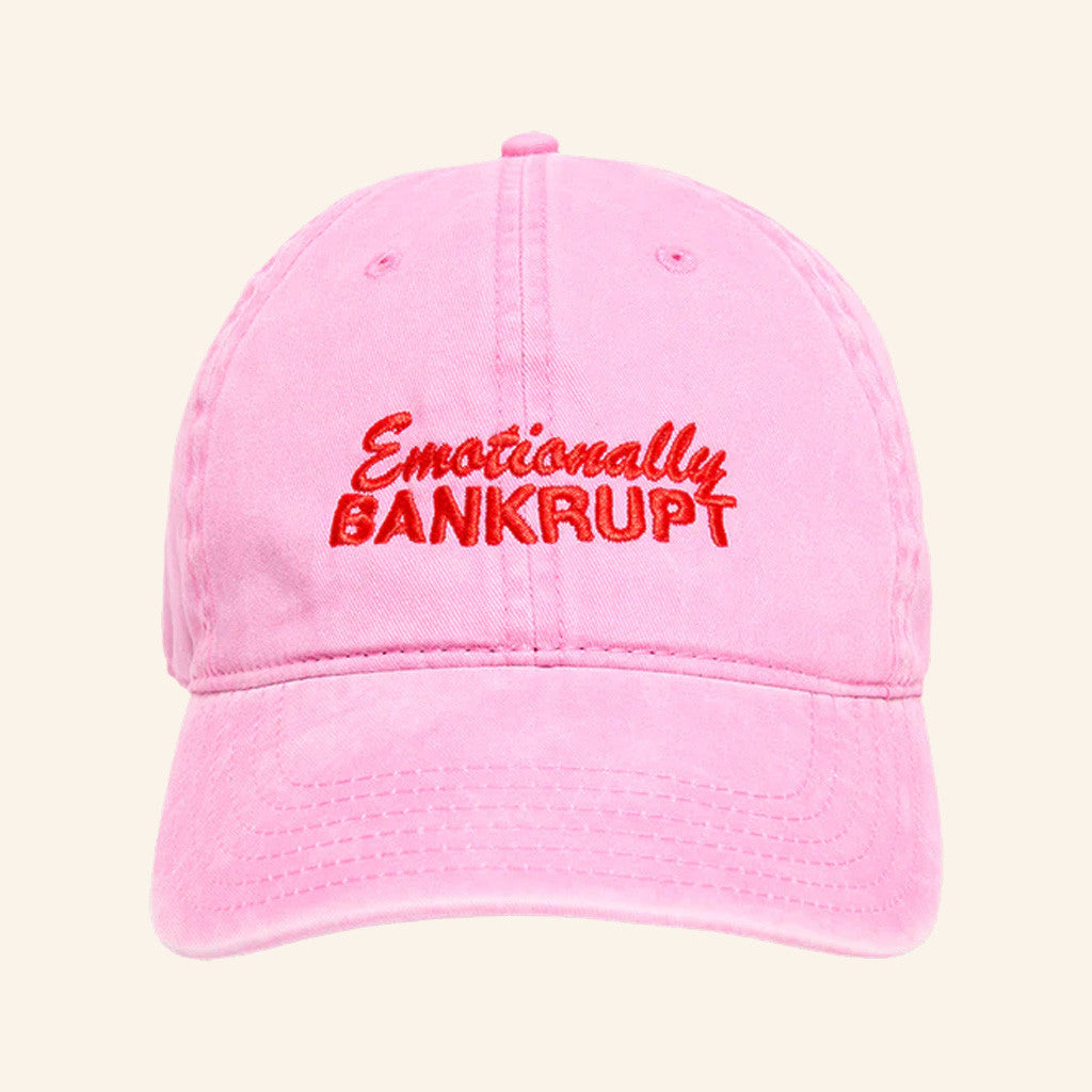 Selena Merch Emotionally Bankrupt Embroidered Hat Cool Gifts For Sister - Lilybirchmarket