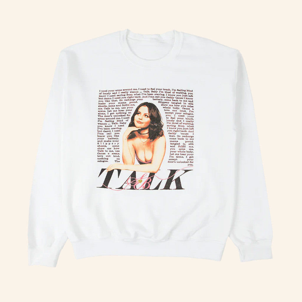 Selena Merch Talk Crewneck Selena Sweatshirt Xmas Gifts For Sister - Lilybirchmarket