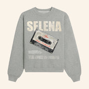 Selena Quintanilla Merch AP Cassette Distressed Sweatshirt The Queen Of Cumbia Sweatshirt - Lilybirchmarket