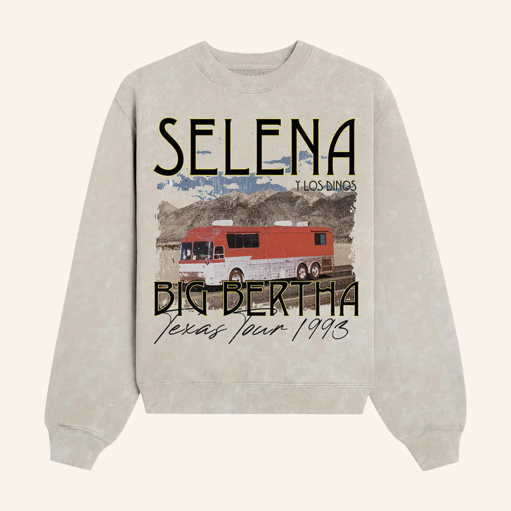 Selena Quintanilla Merch Big Bertha Texas Tour Sweatshirt Selena Merch Gifts For Fans - Lilybirchmarket