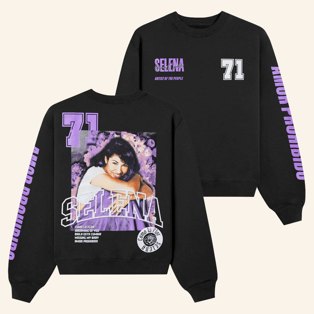 Selena Quintanilla Merch Selena 71 Sweatshirt Gift Ideas For Music Lovers - Lilybirchmarket