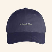 Self Esteem Merch A Simple Man Embroidered Hat Christmas Gift Ideas For Boyfriend - Lilybirchmarket