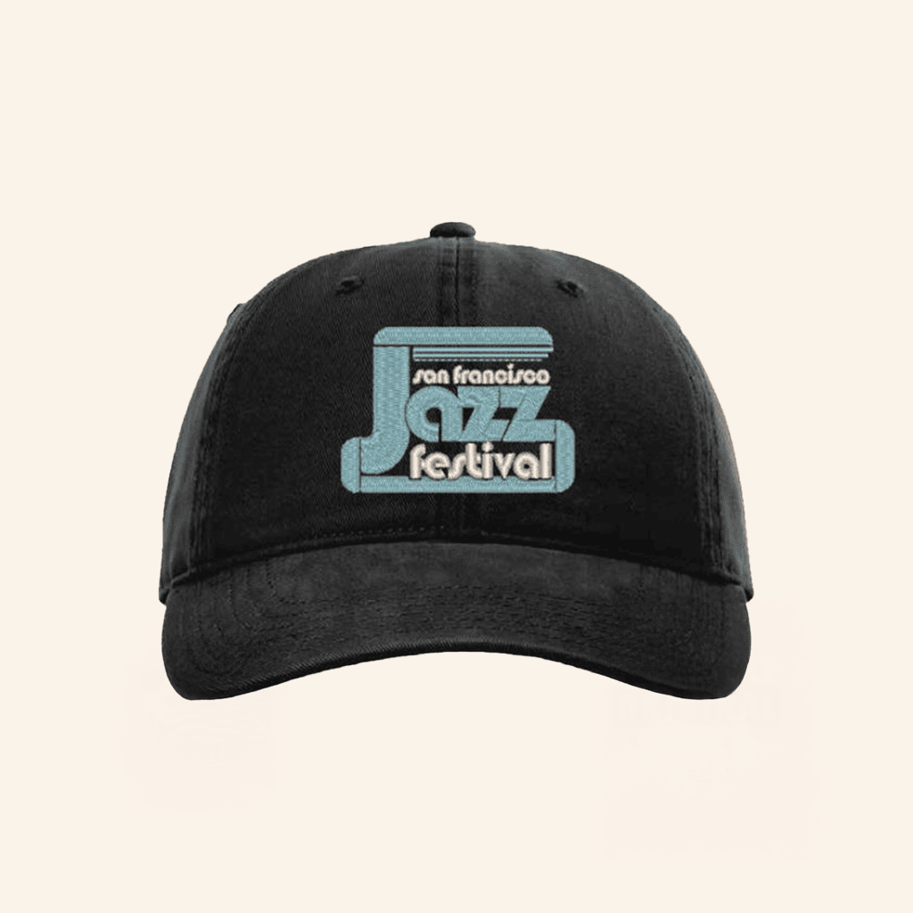 Sfjazz Merch San Francisco Jazz Festival Dad In Black Hat Embroidered - Lilybirchmarket