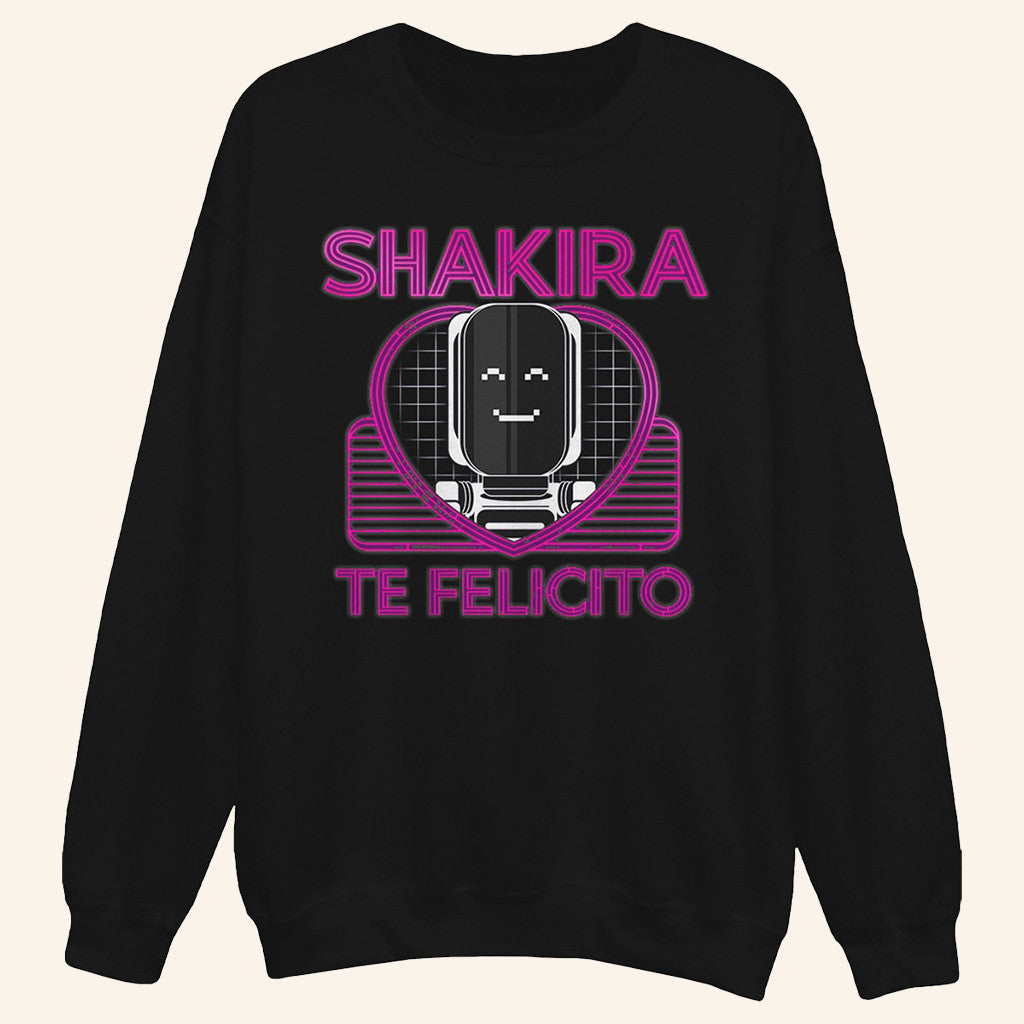 Shakira Merch Te Felicito Black Sweatshirt Music Lover Gifts For Him - Lilybirchmarket