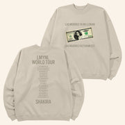 Shakira Merch Tour 2025 LMYNL World Tour Dollar Bill Crewneck Sweatshirt Gifts For Her - Lilybirchmarket
