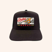 Shaky Knees Merch Flaming Skull Trucker Hat Embroidered Christmas Gift Ideas For Dad - Lilybirchmarket