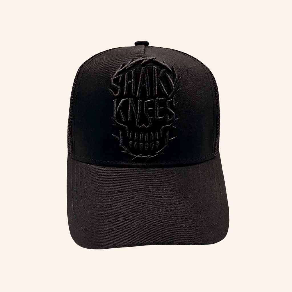 Shaky Knees Merch Skull Embroidered Trucker Hat Christmas Gift Ideas For Him - Lilybirchmarket