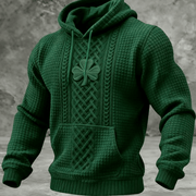 Shamrock Art St Paddys Day Hoodie St Patrick's Day Merchandise St Patrick's Gifts For Husband - Lilybirchmarket