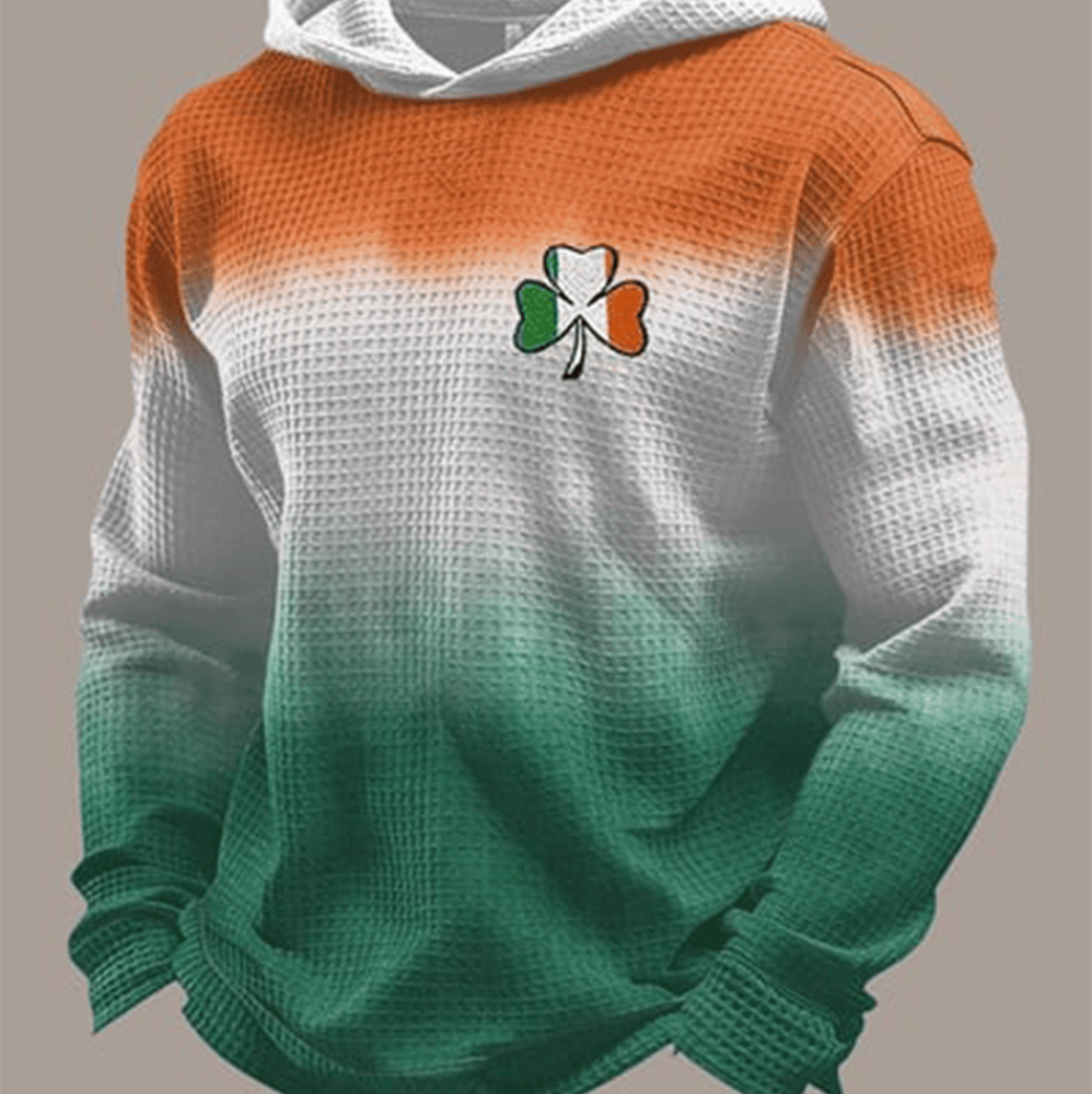 Shamrock Art St Patrick's Day Hoodie Saint Patricks Day Outfits Gift For Him - Lilybirchmarket