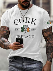  Shamrock Cork Ireland T-Shirt St Paddys Shirts St Patrick's Day Gift Ideas - TradiViet