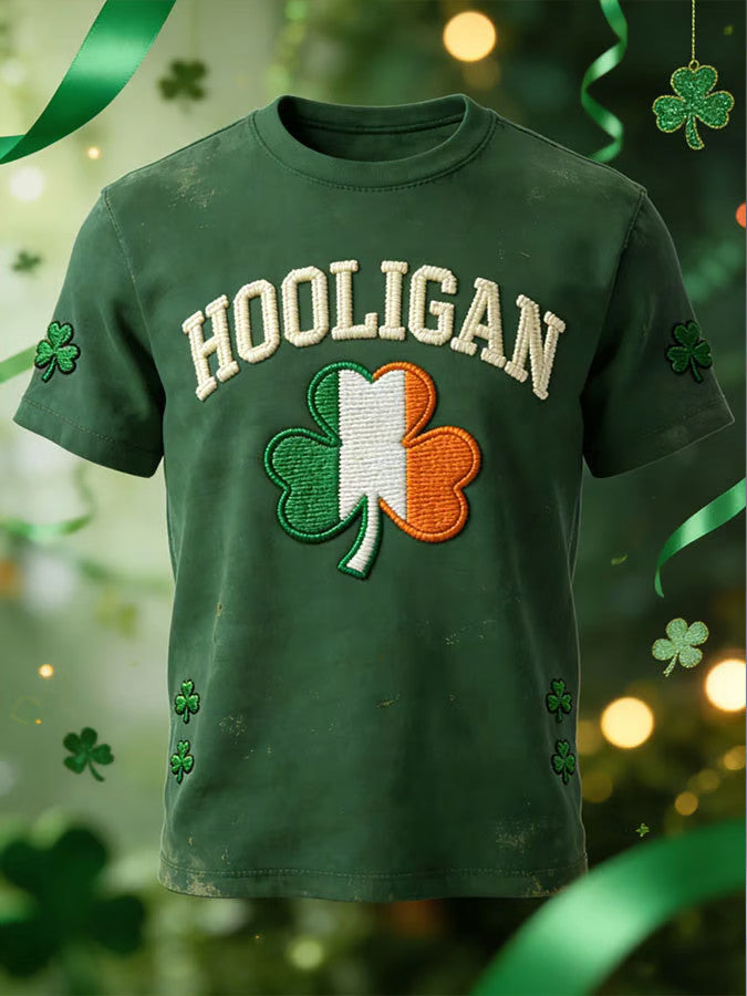  Shamrock Day Hooligan Shamrock St Patrick's Day T-shirt Lucky Clover Gifts - TradiViet