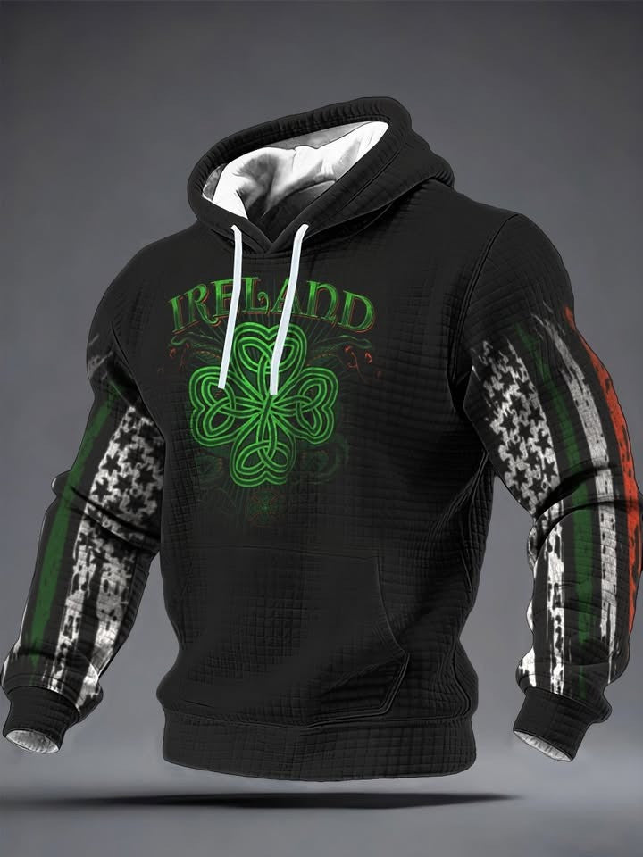 Shamrock Ireland Hoodie Men's St Patrick Day Outfits Best Gifts For Boyfriend - Lilybirchmarket