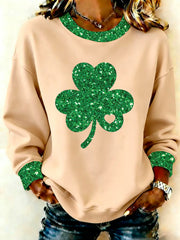  Shamrock Saint Patrick Sweatshirt Lucky Charm St Patrick's Day Apparel Good Gifts For Mom - TradiViet