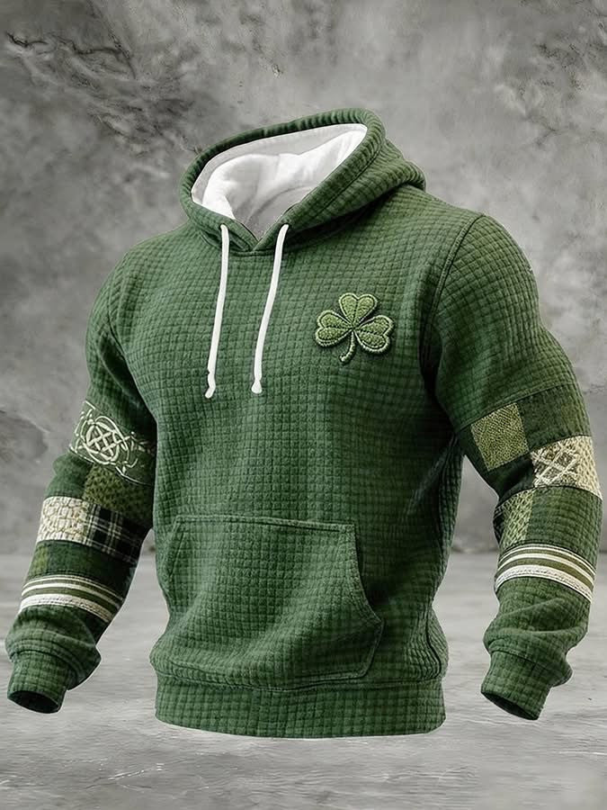 Shamrock St Patrick's Day Hoodie Holiday Clothing Cool Gifts For Guys Ireland - Lilybirchmarket