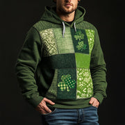 Shamrock St Patrick's Day Hoodie Irish Holiday Vintage Hoodie Patrick's Day Gifts - Lilybirchmarket