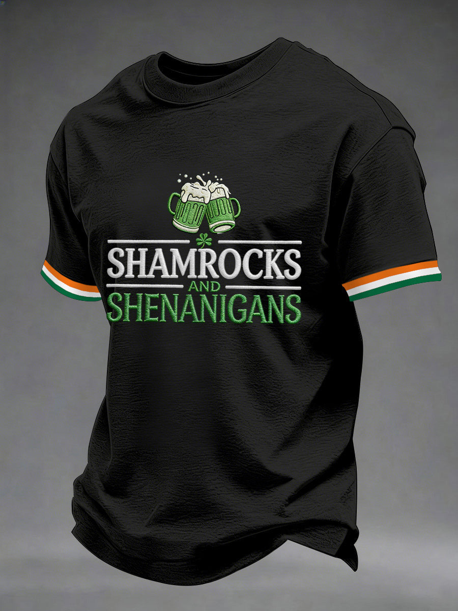  Shamrocks And Shenanigans T-Shirt Funny St Patrick's Day Shirts Gifts For Holiday - TradiViet