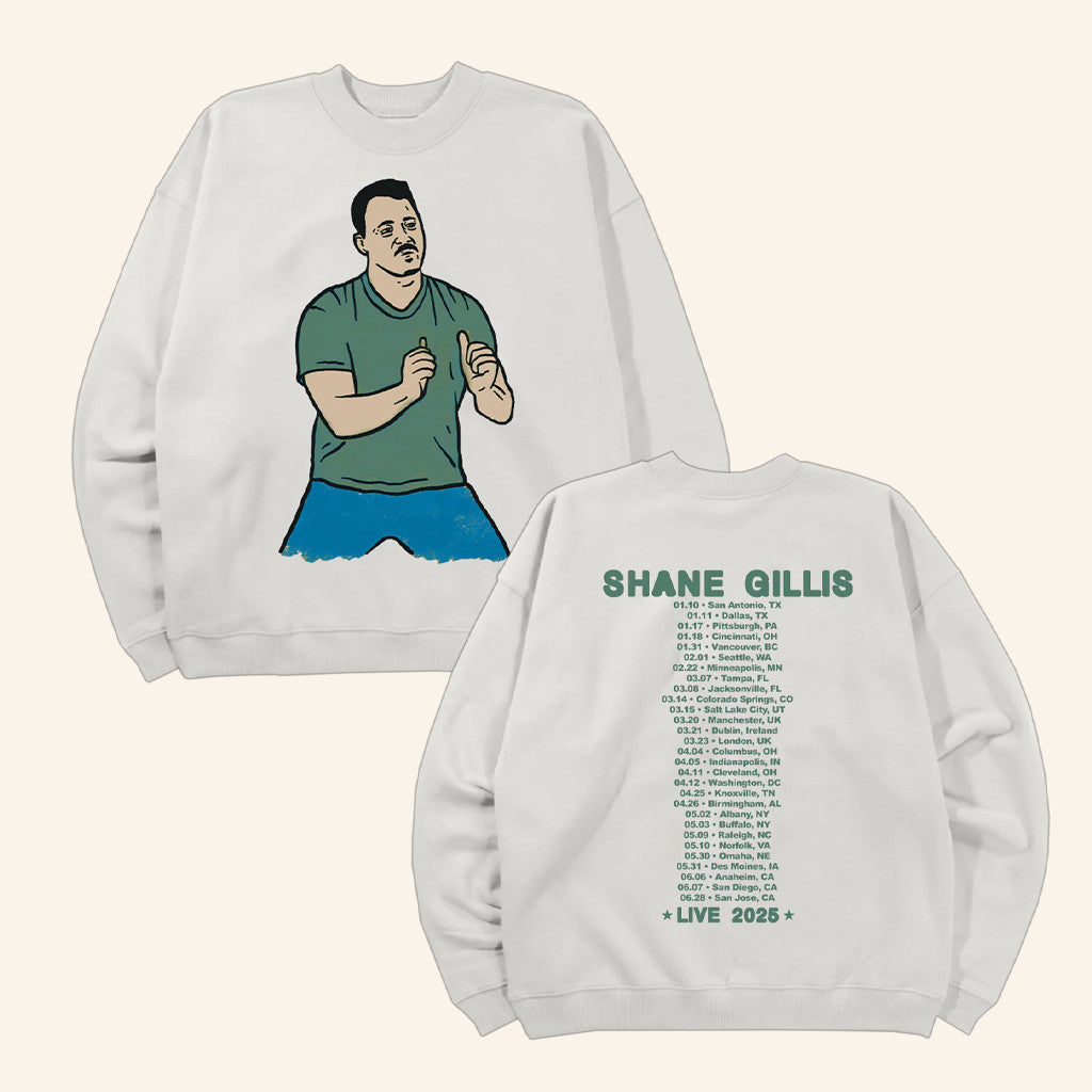Shane Gillis Merch 2025 Tour Crewneck Sweatshirt Gift Ideas For Fans - Lilybirchmarket
