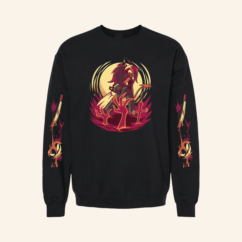Shark Robot Merch Sallie May Halloween Slasher Crewneck Sweatshirt Best Gifts For Husband - Lilybirchmarket