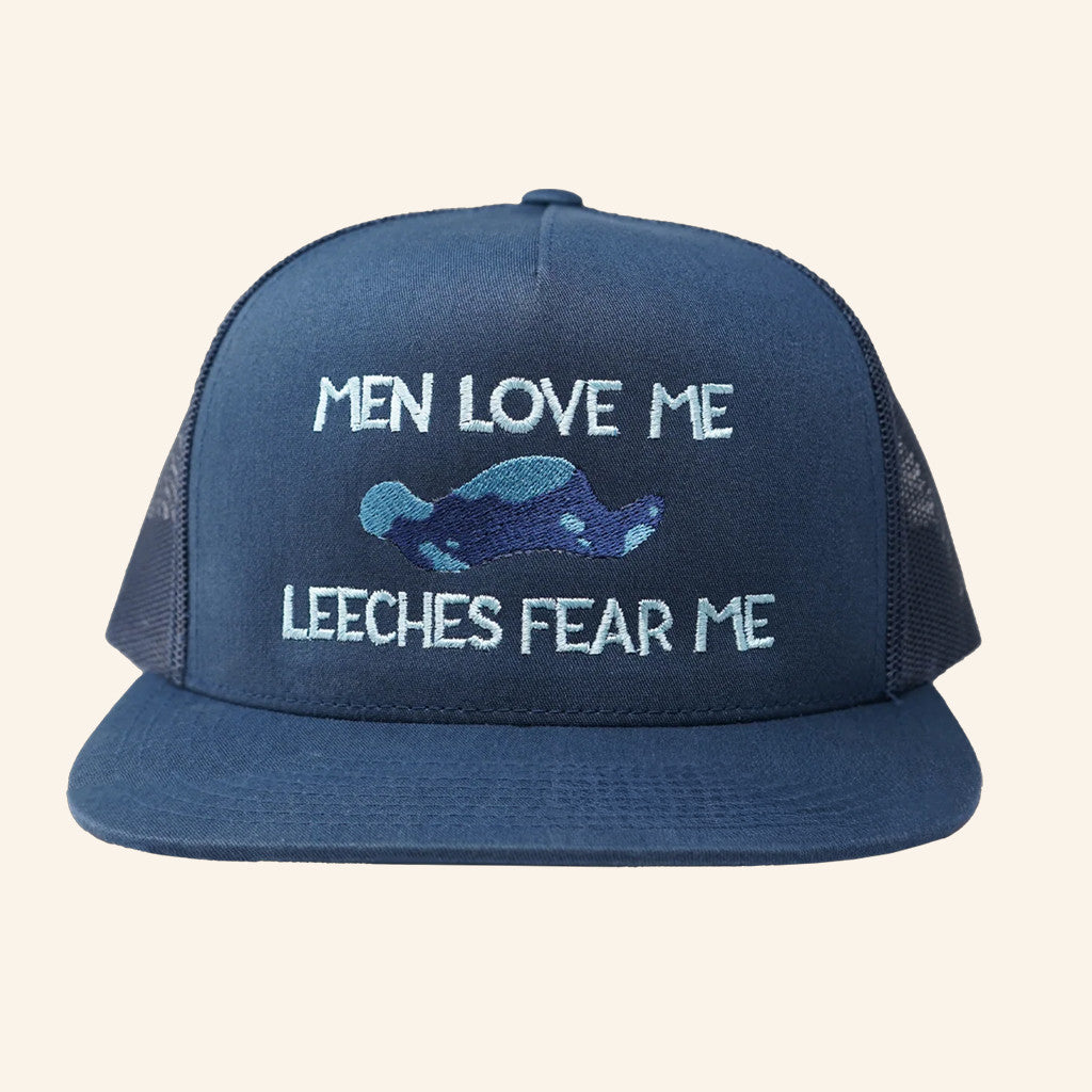 Shark Robot Merch Spindlehorse Men Love Me Leeches Fear Me Trucker Hat Snapback Him Gifts - Lilybirchmarket