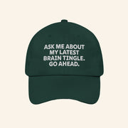 Sharon Mcmahon Merch Brain Tingle Go Ahead Hat Embroidered Gift Ideas For Boyfriend - Lilybirchmarket