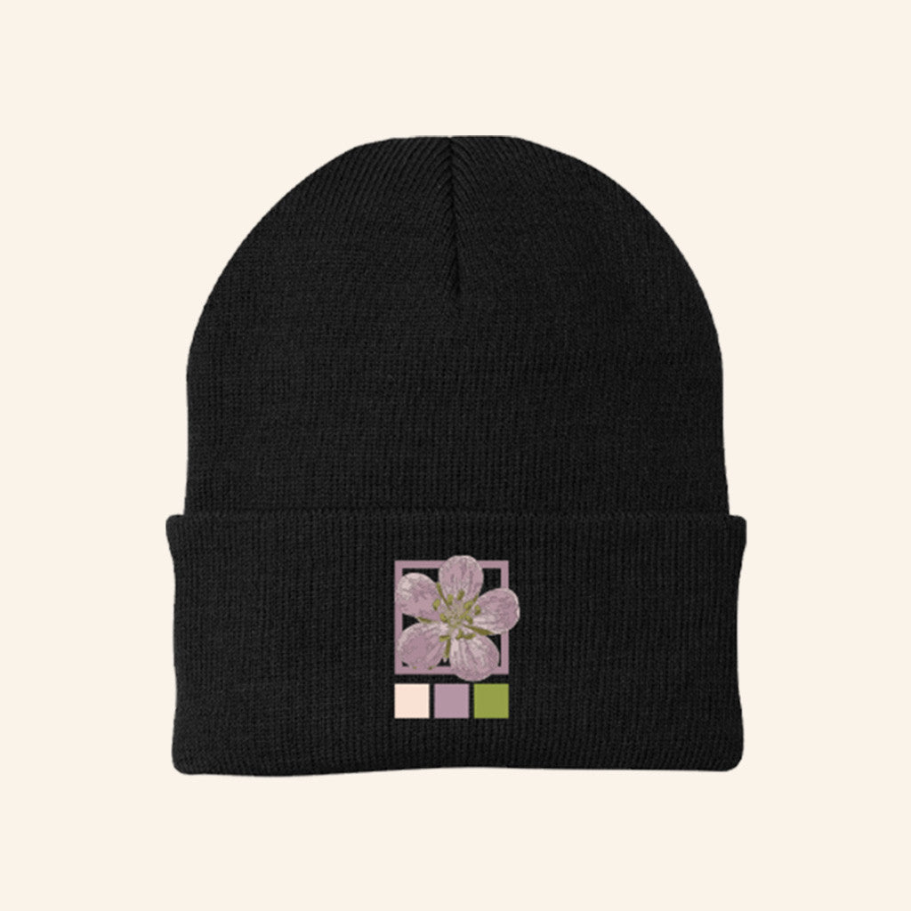 Shawn Mendes Tour Merch Winter Floral Beanie Good Christmas Gifts For Mom - Lilybirchmarket