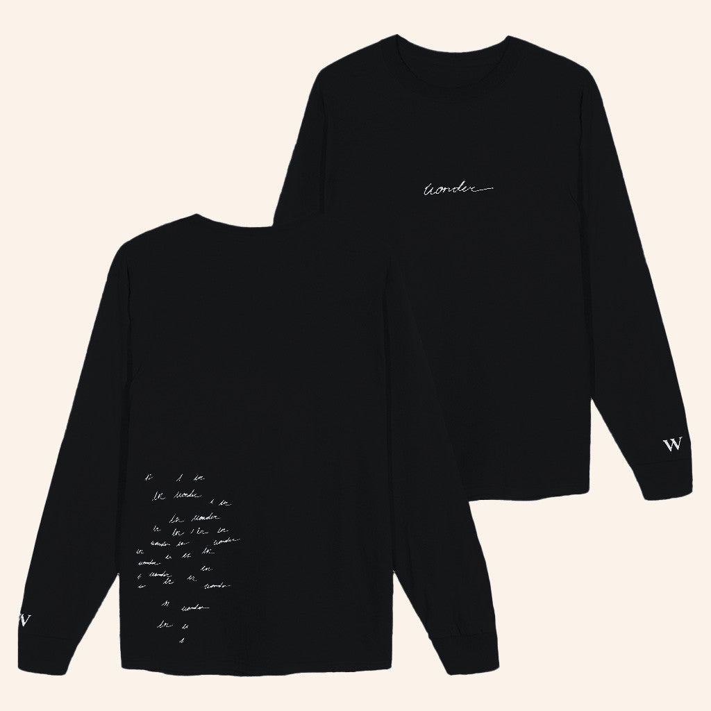 Shawn Mendes Tour Merch Wonder Script Long Sleeve Shirt Christmas Present Ideas For Dad - Lilybirchmarket