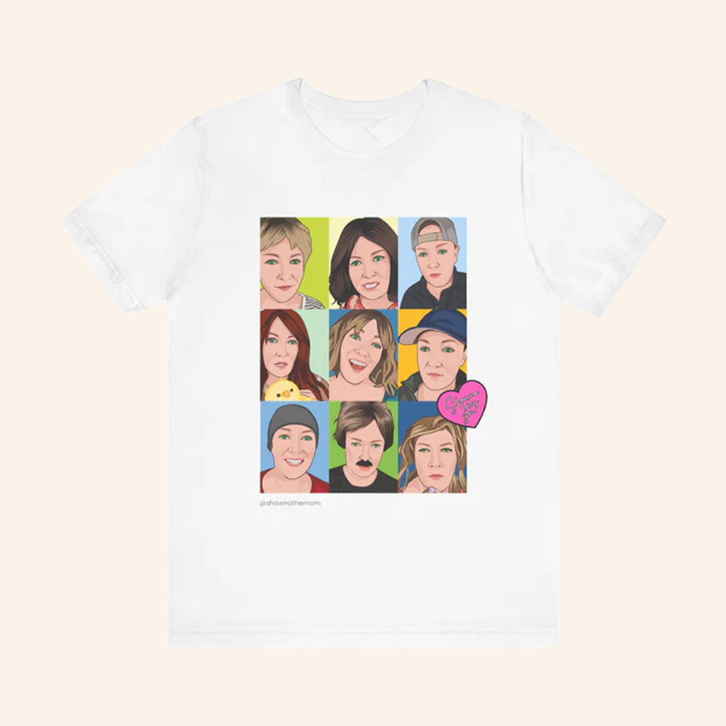 Shawna The Mom Merch Shawnaverse Grid T-Shirt Present For Friends - Lily Birch Market