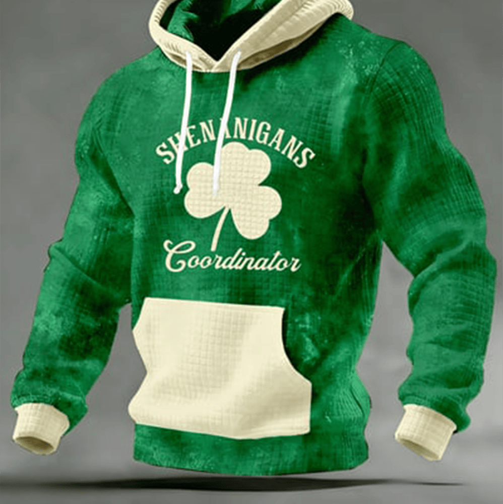 Shenanigans Coordinator Shamrock Hoodie St Patrick's Day Apparel Gifts For Husband - Lilybirchmarket