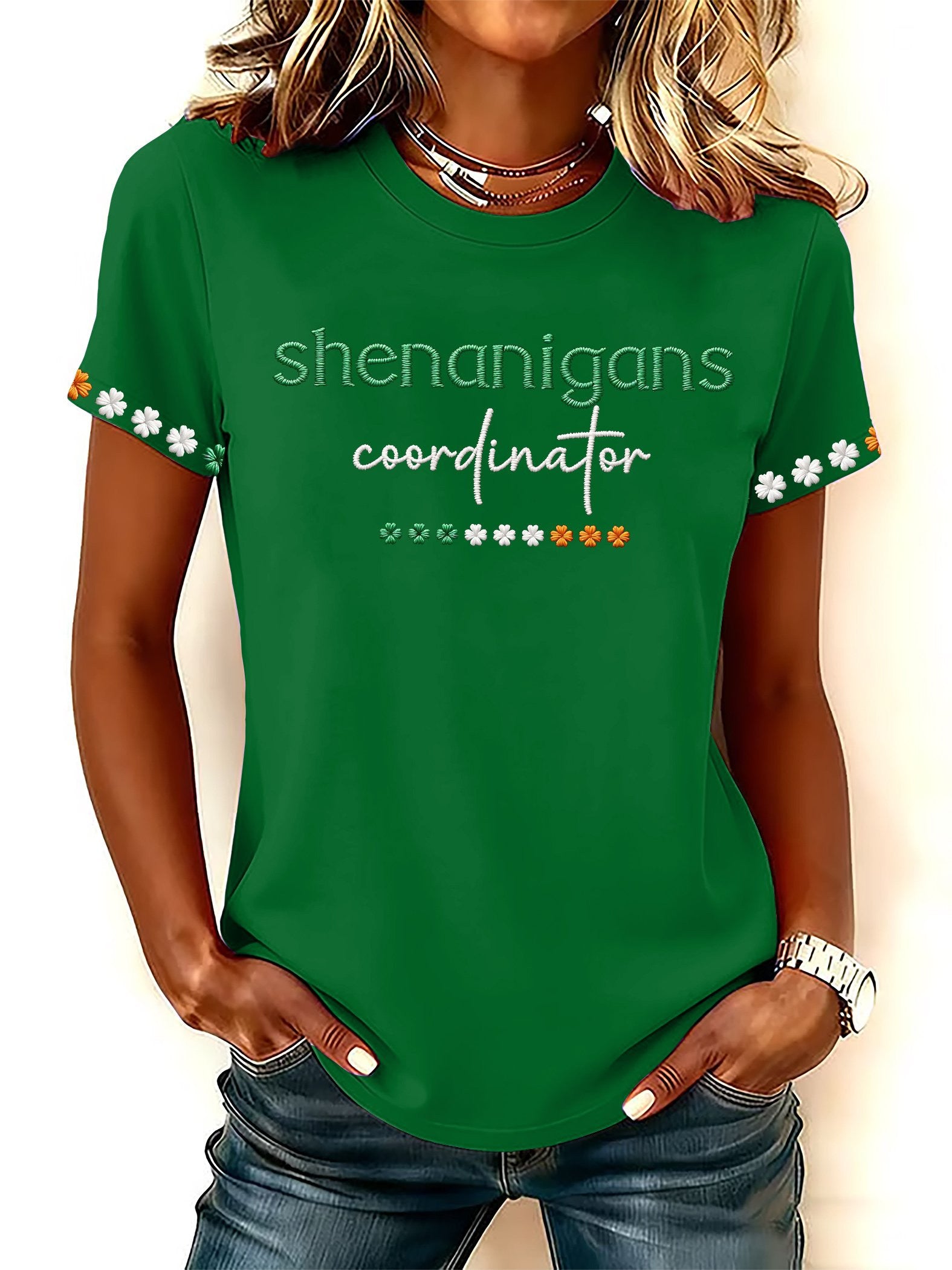  Shenanigans Coordinator St. Patrick's Day Shirt Saint Paddy's T-Shirt for Women Shamrock Gift - TradiViet