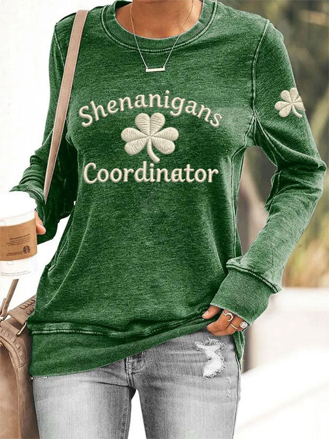  Shenanigans Coordinator Sweatshirt Irish Festival St Patrick's Apparel Celtic Irish Gifts - TradiViet