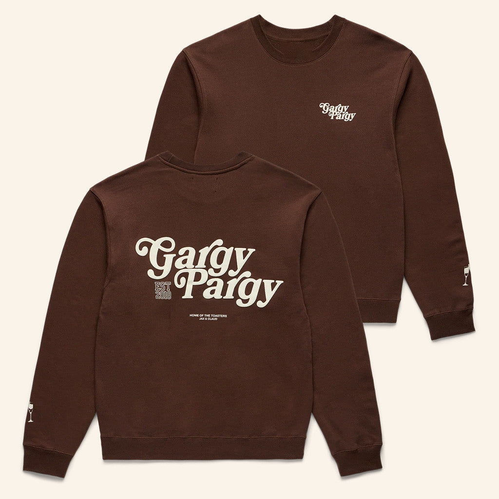 Shop Toast Merch Gargy Pargy Crewneck Sweatshirt Chocolate Christmas Gifts For Boyfriend - Lilybirchmarket
