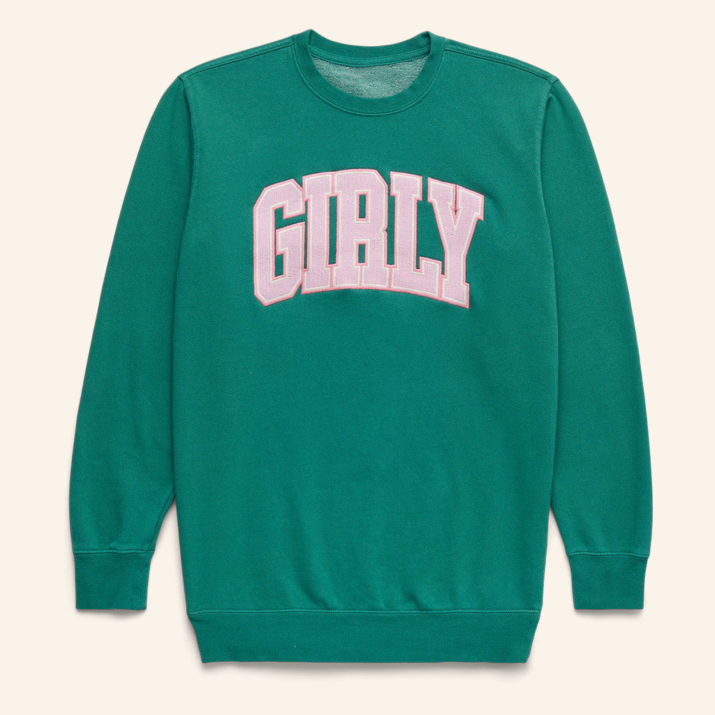 Shop Toast Merch Girly Crewneck Sweatshirt Green Christmas Gifts For Friend - Lilybirchmarket