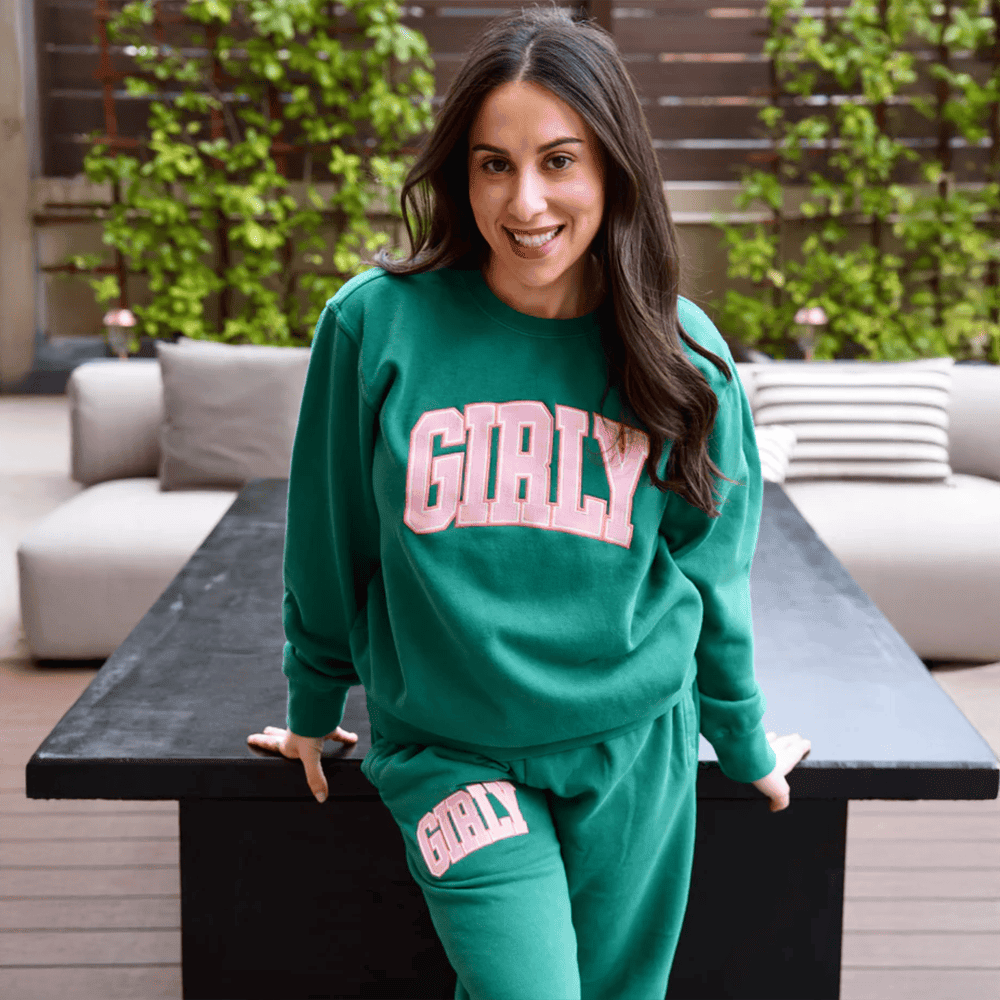 Shop Toast Merch Green Girly Sweatshirt And Sweatpant Sets Great Gifts For Wife - Lilybirchmarket