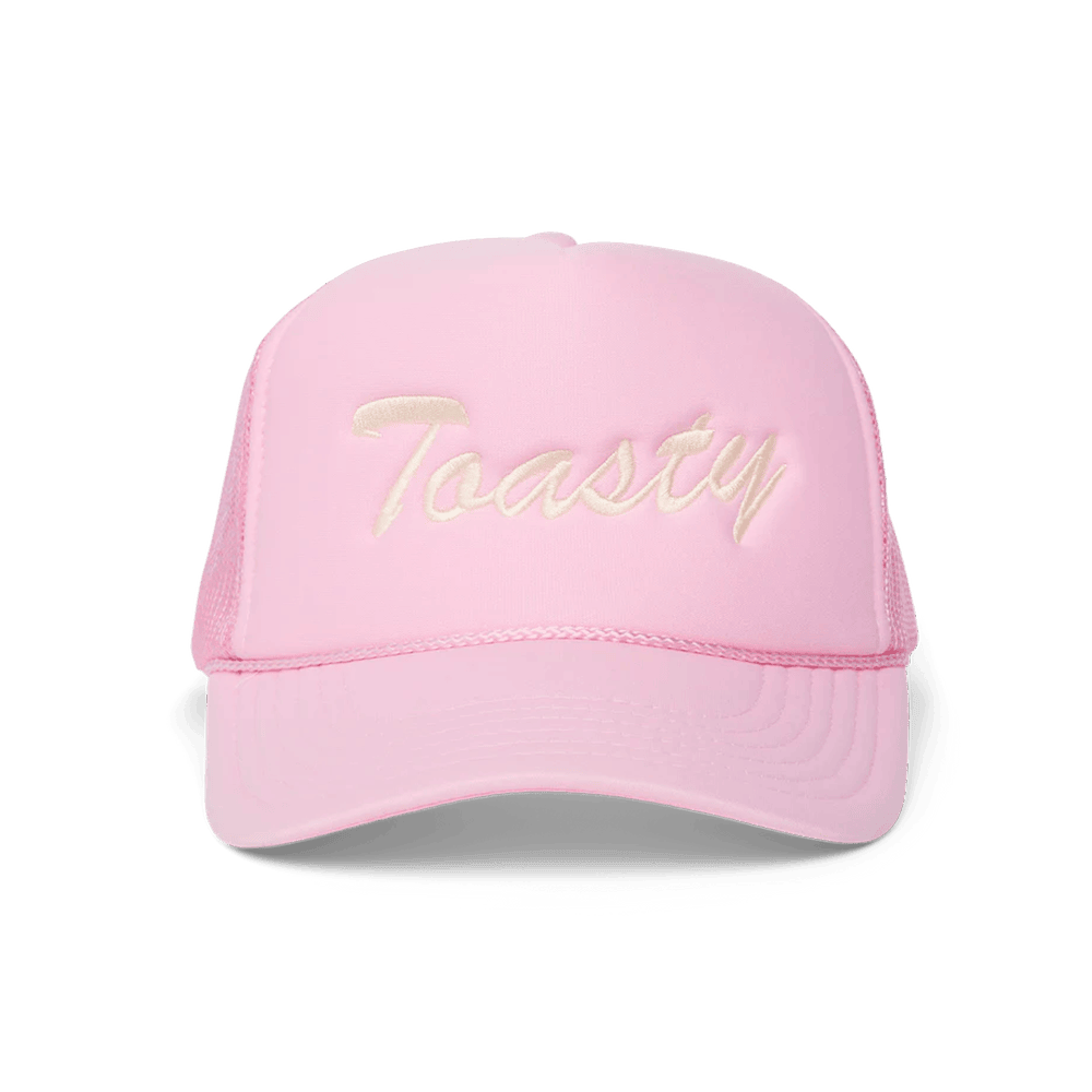 Shop Toast Merch Pink Toasty Trucker Hat Gifts For Girlfriend - Lilybirchmarket
