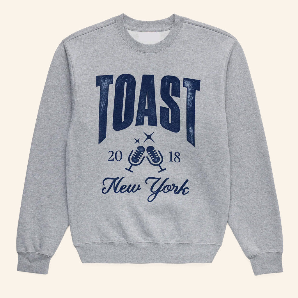 Shop Toast Merch Sporty Crewneck Toast New York Sweatshirt Gifts For Best Friends - Lilybirchmarket