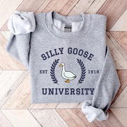 Silly Goose University Sweatshirt Silly Goose Meme Funny Sweatshirt - Lilybirchmarket