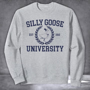 Silly Goose University Sweatshirt Silly Goose Merch Funny Meme Sweatshirt - Lilybirchmarket