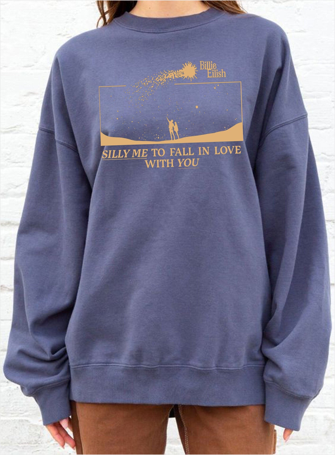 Silly Me To Fall In Love With You Sweatshirt Concert Tour Sweatshirt Vintage 90S Bootleg T-Shirt Gifts For Fans - Lilybirchmarket