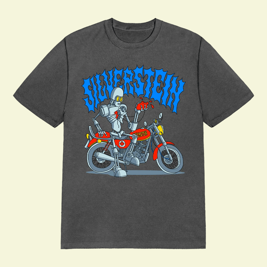 Silverstein Merch Robot Bike T-Shirt Gift Ideas For Band Fans - Lily Birch Market