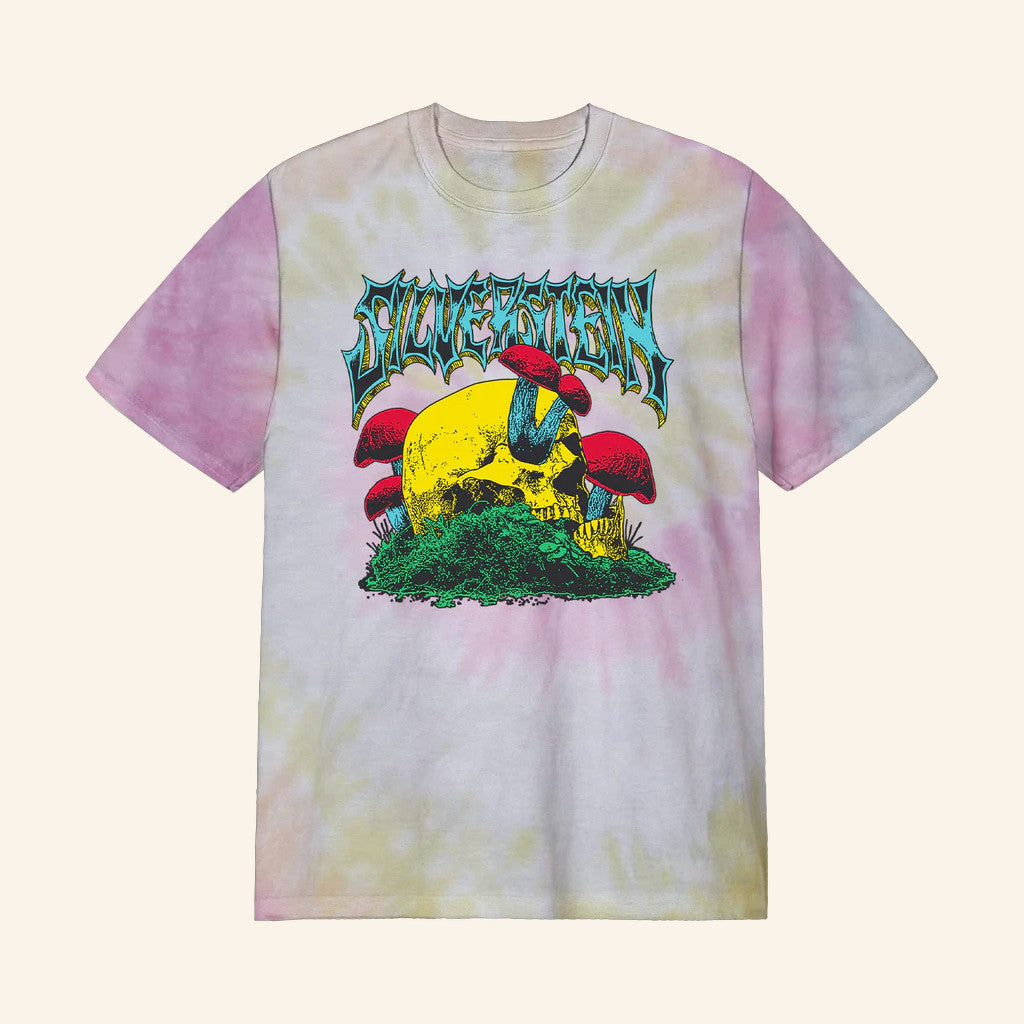 Silverstein Merch Skull Shroom Tie Dye T-Shirt Birthday Gift For Band Fans - Lily Birch Market
