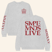 Simple Minds Merch Live 2025 Ash Crewneck Sweatshirt Gifts For Her - Lilybirchmarket