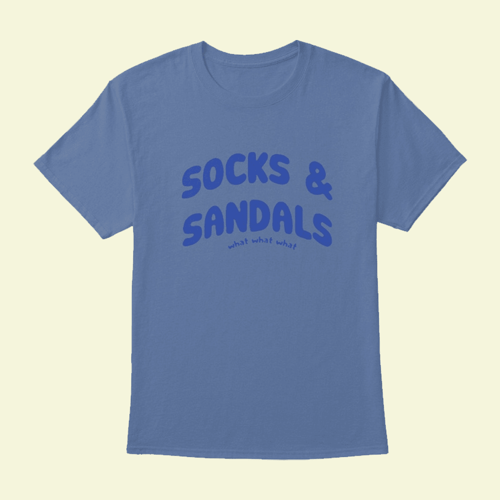Sinjin Drowning Merch Socks And Sandals What What T-Shirt Presents For Boyfriend - Lily Birch Market