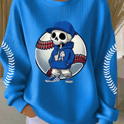 Skeleton LA Dodgers Back To Back Champions Sweatshirt Best Gifts For Baseball Fans - Lilybirchmarket