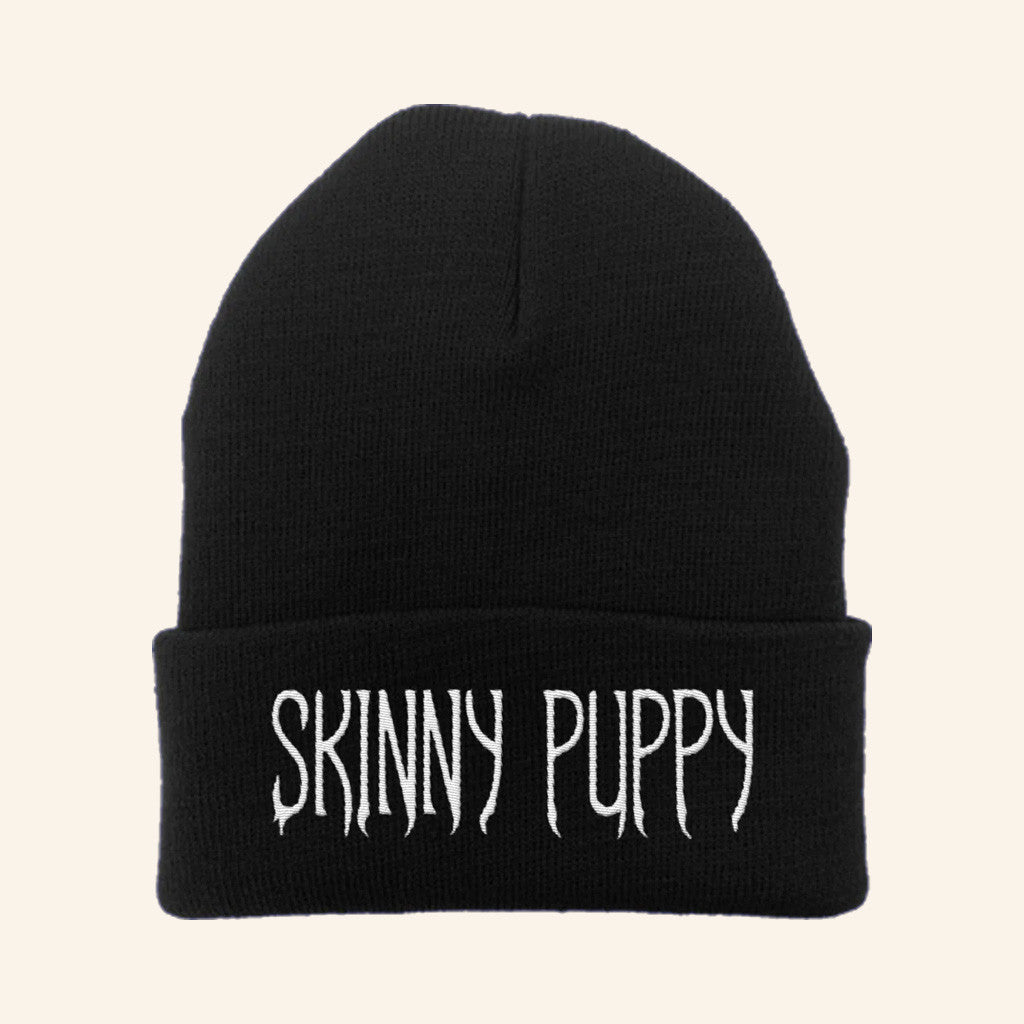 Skinny Puppy Merch Classic Logo Beanie Embroidered Gifts For Boyfriend - Lilybirchmarket