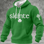 Slainte Shamrock Celtic Cross Hoodie St Patrick's Day Apparel Husband Gift Ideas - Lilybirchmarket