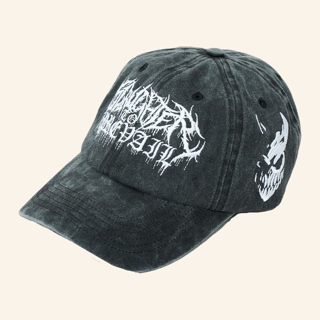 Slaughter To Prevail Merch Slaughter To Prevail Mask Logo Embroidered Hat Gifts For Dad - Lilybirchmarket