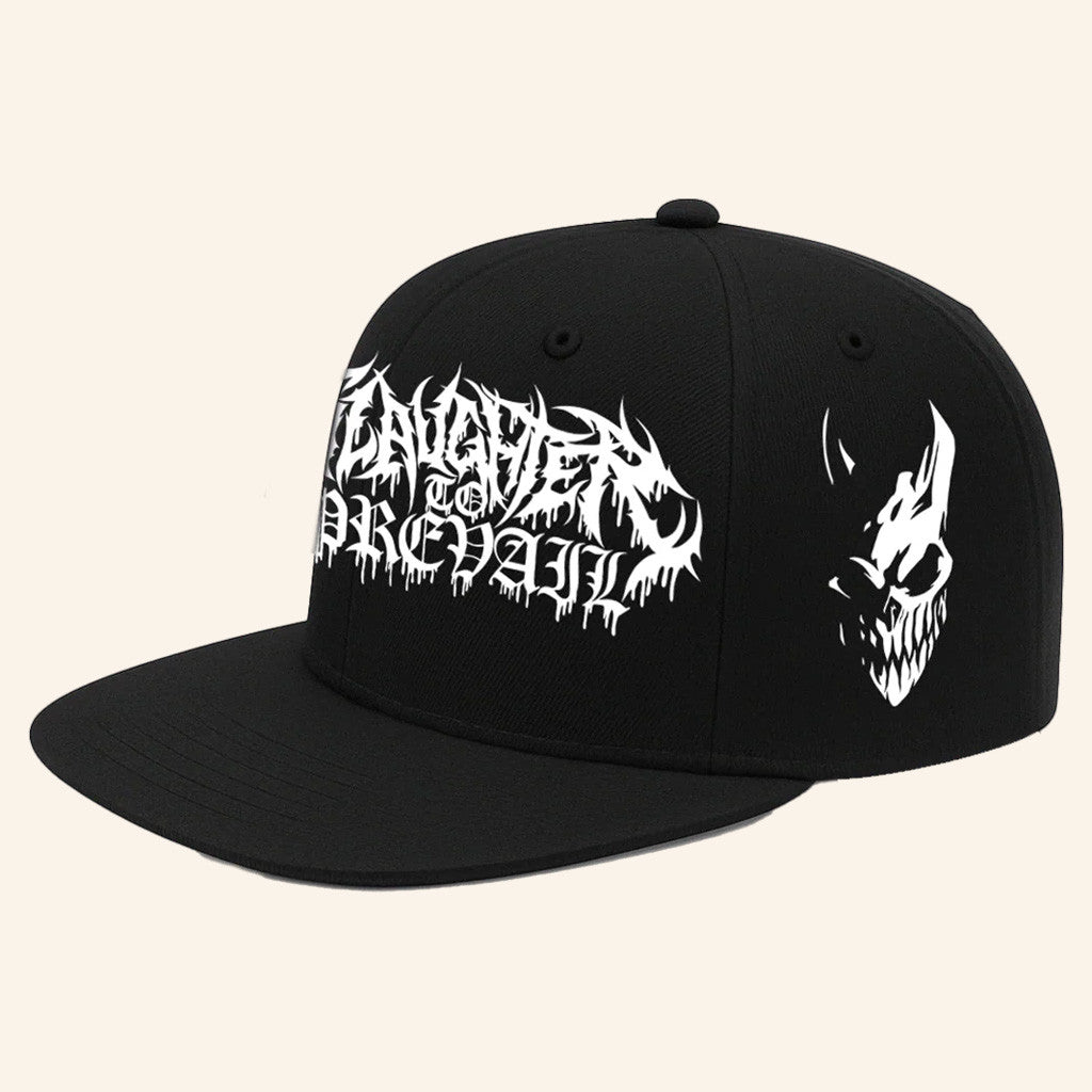 Slaughter To Prevail Merch Slaughter To Prevail Mask Logo Snapback Embroidered First Blood Hat - Lilybirchmarket